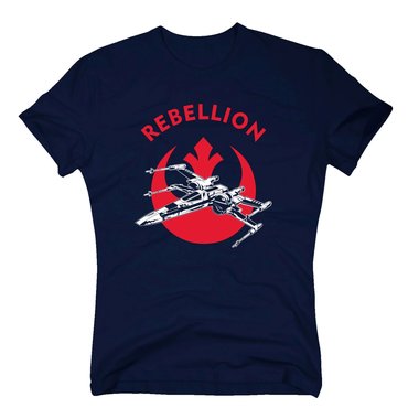 Herren T-Shirt - Rebellion weiss-schwarz 5XL