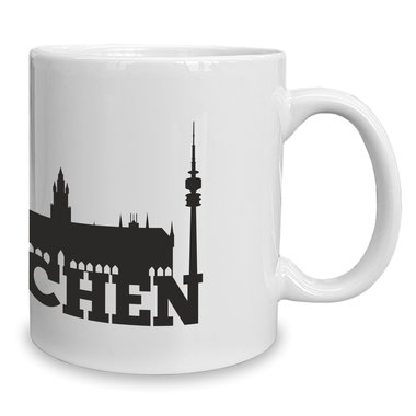 Kaffeebecher - Tasse - Mnchen Skyline