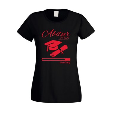 Damen T-Shirt - Abitur 2018 ...loading weiss-gold XXL