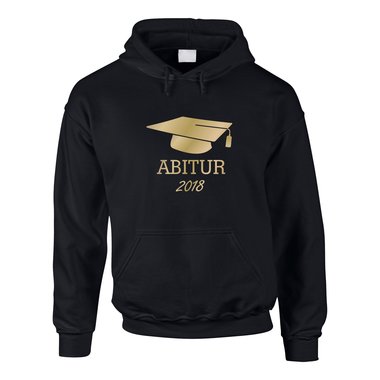 Herren Hoodie - Abitur 2018 schwarz-weiss 5XL