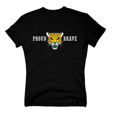 Herren T-Shirt - Jaguars - Proud & Brave dunkelblau-weiss S