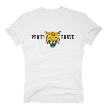 Herren T-Shirt - Jaguars - Proud & Brave dunkelblau-weiss S