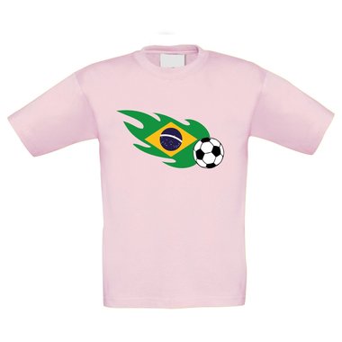 Kinder T-Shirt - Brasilien Feuer Fuball