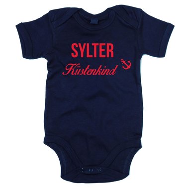 Baby Body Sylter Kstenkind dunkelblau-rot 50-62