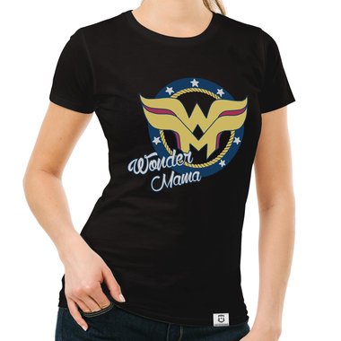 Damen T-Shirt - Wonder Mama weiss XXL