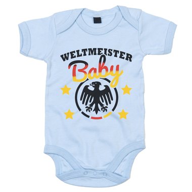 Baby Body - Fuball Weltmeister Baby dunkelblau-weiss 50-62