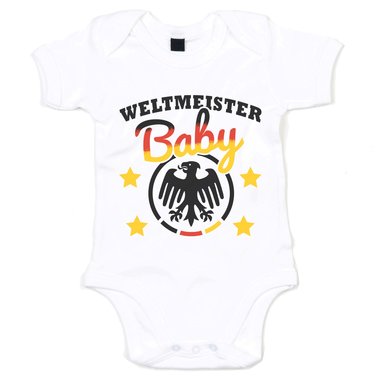 Baby Body - Fuball Weltmeister Baby dunkelblau-weiss 50-62