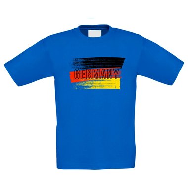 Kinder T-Shirt - Germany Flagge kellygrn-schwarz 98-104