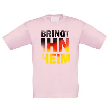 Kinder T-Shirt - Bringt ihn Heim kellygrn-schwarz 98-104