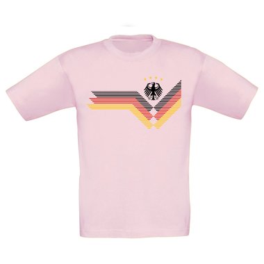 Kinder T-Shirt - WM Retro dunkelblau-weiss 98-104