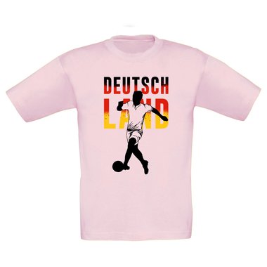 Kinder T-Shirt - Fuball Deutschland weiss-schwarz 152-164