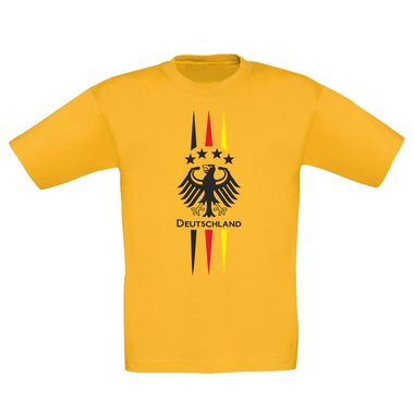 Kinder T-Shirt - Fuball Adler - Germany dunkelblau-weiss 98-104