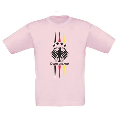 Kinder T-Shirt - Fuball Adler - Germany dunkelblau-weiss 98-104