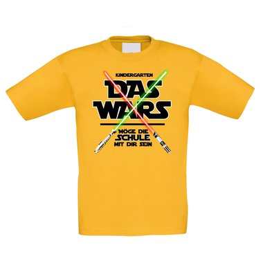 Kinder T-Shirt - Kindergarten - Das Wars - Mge die Schule mit dir sein