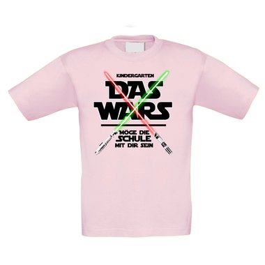 Kinder T-Shirt - Kindergarten - Das Wars - Mge die Schule mit mir sein dunkelblau-weiss 98-104