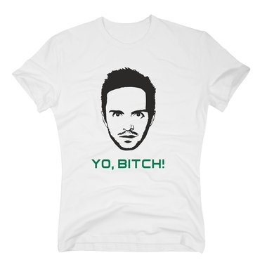 T-Shirt Breaking Bad Jesse Yo Bitch Face schwarz-weiss 4XL