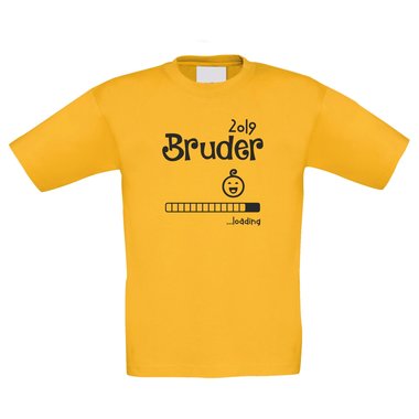 Kinder T-Shirt - Bruder 2019 loading dunkelblau-weiss 98-104