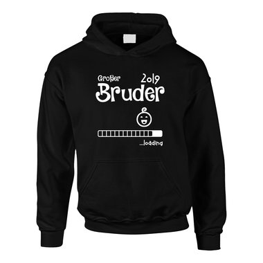 Kinder Hoodie - Groer Bruder 2019 loading dunkelblau-weiss 98-104