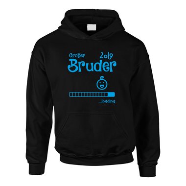 Kinder Hoodie - Groer Bruder 2019 loading dunkelblau-weiss 98-104