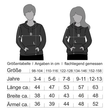 Kinder Hoodie - Groer Bruder 2019 loading schwarz-weiss 152-158