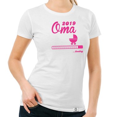 Damen T-Shirt - Oma 2019 loading saphir-weiss XXL