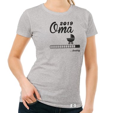 Damen T-Shirt - Oma 2019 loading saphir-weiss XXL