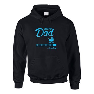 Herren Hoodie - Dad loading 2019 grau-dunkelgrn XS