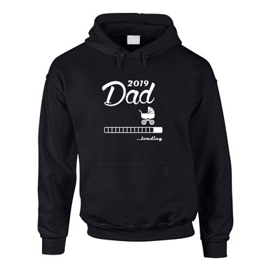 Herren Hoodie - Dad loading 2019 grau-dunkelgrn XS