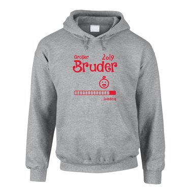 Herren Hoodie - Groer Bruder 2019 loading grau-dunkelgrn XS