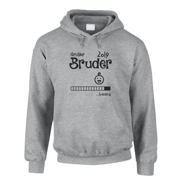 Herren Hoodie - Groer Bruder 2019 loading grau-dunkelgrn XS