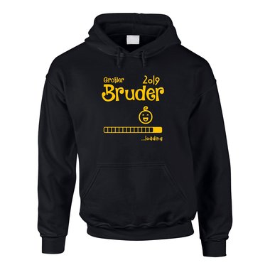 Herren Hoodie - Groer Bruder 2019 loading schwarz-weiss 5XL