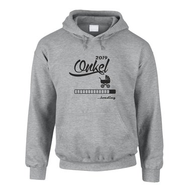 Herren Hoodie - Onkel 2019 loading grau-dunkelgrn XS