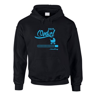 Herren Hoodie - Onkel 2019 loading grau-dunkelgrn XS