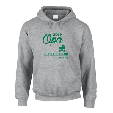 Herren Hoodie - Opa 2019 loading schwarz-weiss 5XL