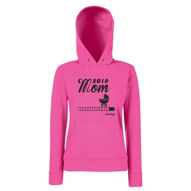 Damen Hoodie - Mom 2019 loading fuchsia-schwarz XS