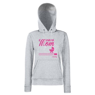 Damen Hoodie - Mom 2019 loading fuchsia-schwarz XS