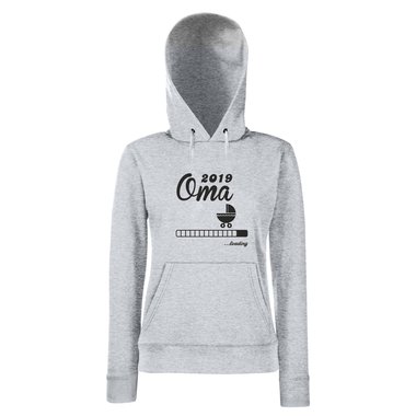 Damen Hoodie - Oma 2019 loading schwarz-weiss L