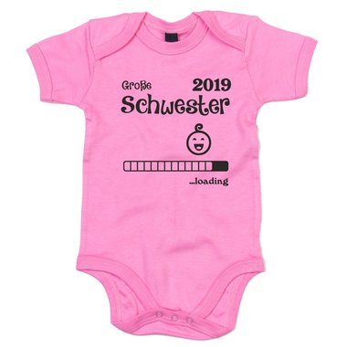 Baby Body - Groe Schwester 2019 loading grau-fuchsia 50-62