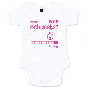 Baby Body - Groe Schwester 2019 loading grau-fuchsia 50-62