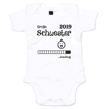 Baby Body - Groe Schwester 2019 loading grau-fuchsia 50-62