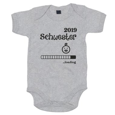 Baby Body - Schwester 2019 loading grau-fuchsia 50-62