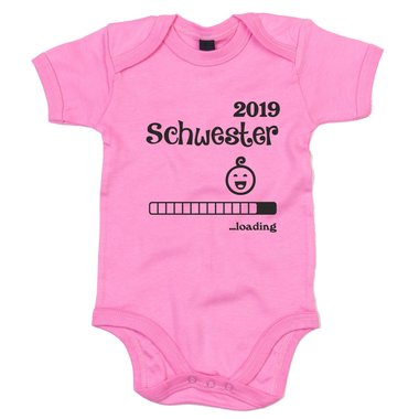 Baby Body - Schwester 2019 loading grau-fuchsia 50-62