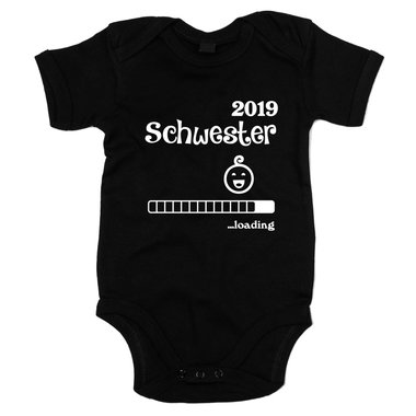 Baby Body - Schwester 2019 loading grau-fuchsia 50-62