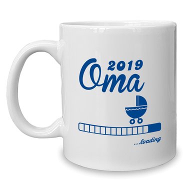 Kaffeebecher - Tasse - Oma 2019 loading weiss-cyan