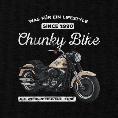 Herren T-Shirt - Chunky Bike - since 1990 weiss-hellbraun 5XL