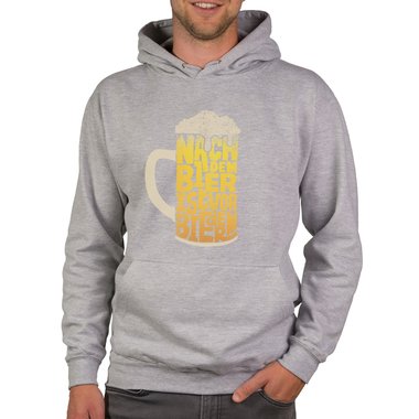 Herren Hoodie - Nach dem Bier ist vor dem Bier schwarz-gelb 5XL