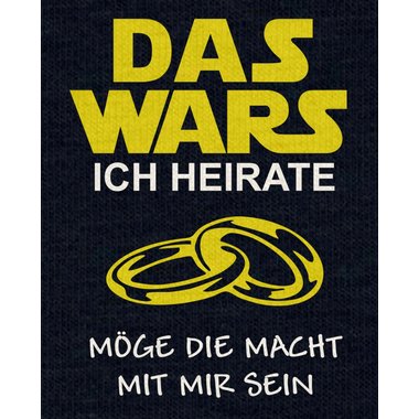 Damen T-Shirt V-Ausschnitt - Das Wars - Ich heirate