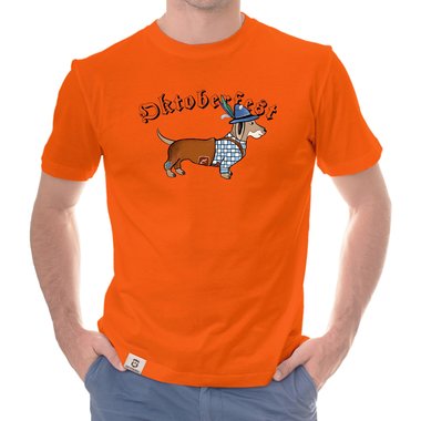 Herren T-Shirt - Oktoberfest Dackel