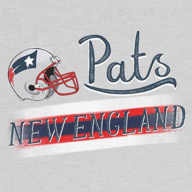 Herren T-Shirt - Pats - New England dunkelblau-grau S