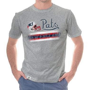 Herren T-Shirt - Pats - New England dunkelblau-grau S